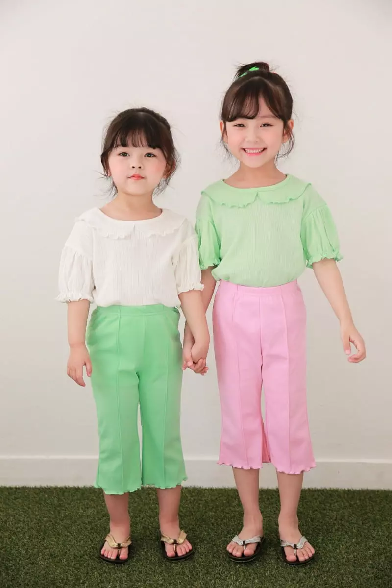 Dalla - Korean Children Fashion - #kidsstore - Eyelet Tee - 6