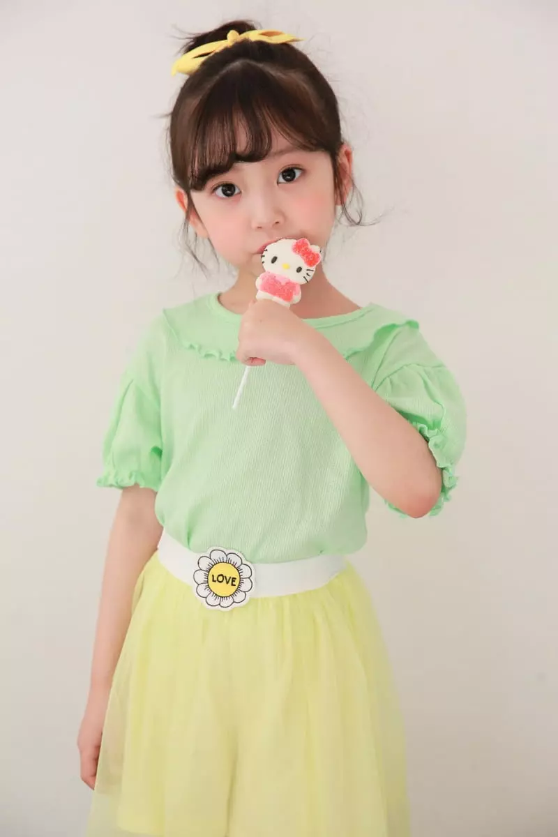 Dalla - Korean Children Fashion - #kidzfashiontrend - Eyelet Tee - 7