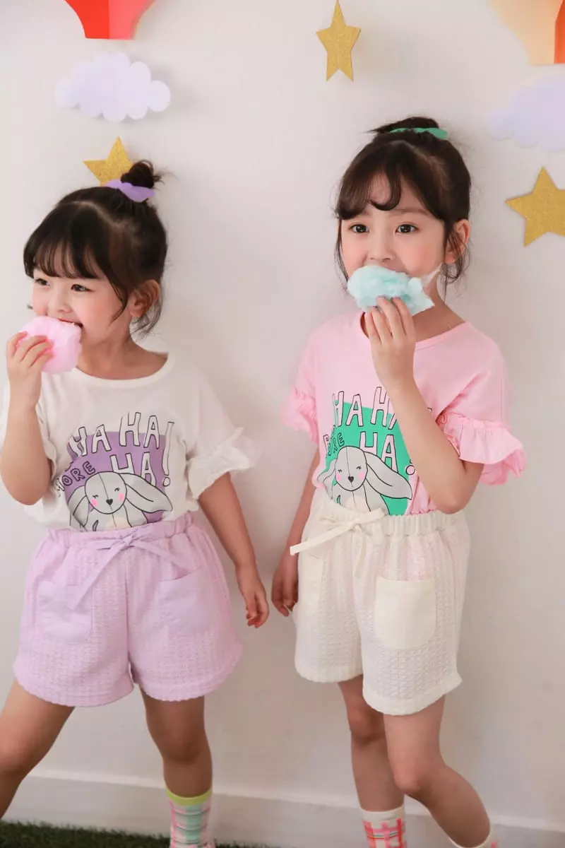 Dalla - Korean Children Fashion - #prettylittlegirls - Haah Rabbit Tee