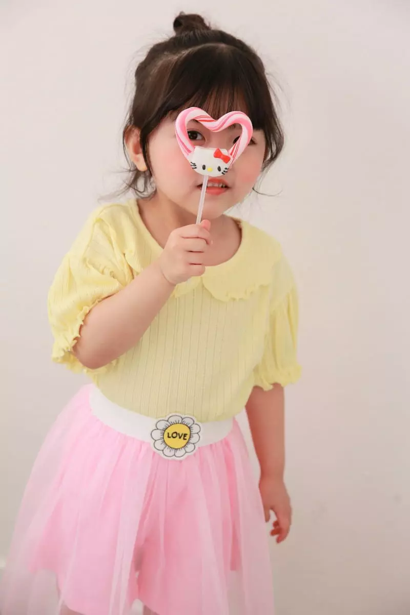 Dalla - Korean Children Fashion - #prettylittlegirls - Eyelet Tee - 12