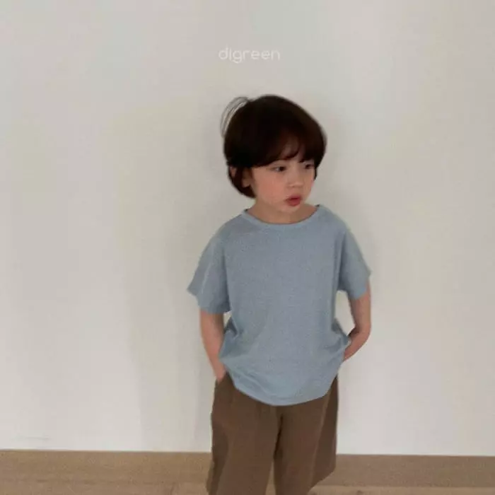 Digreen - Korean Children Fashion - #kidsshorts - Natural Tee