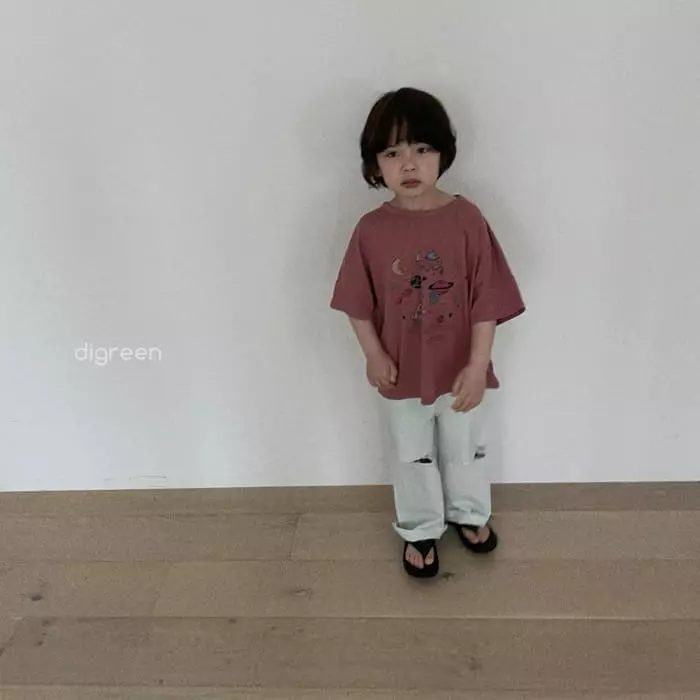 Digreen - Korean Children Fashion - #kidsstore - Vintage Jeans - 7
