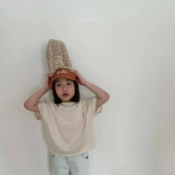 Digreen - Korean Children Fashion - #kidzfashiontrend - Natural Tee - 3