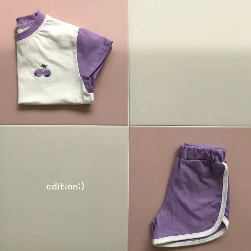 Edition - Korean Children Fashion - #Kfashion4kids - Fruit Summer Top Bottom Set - 6