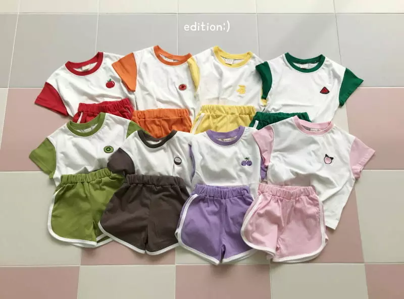 Edition - Korean Children Fashion - #discoveringself - Fruit Summer Top Bottom Set