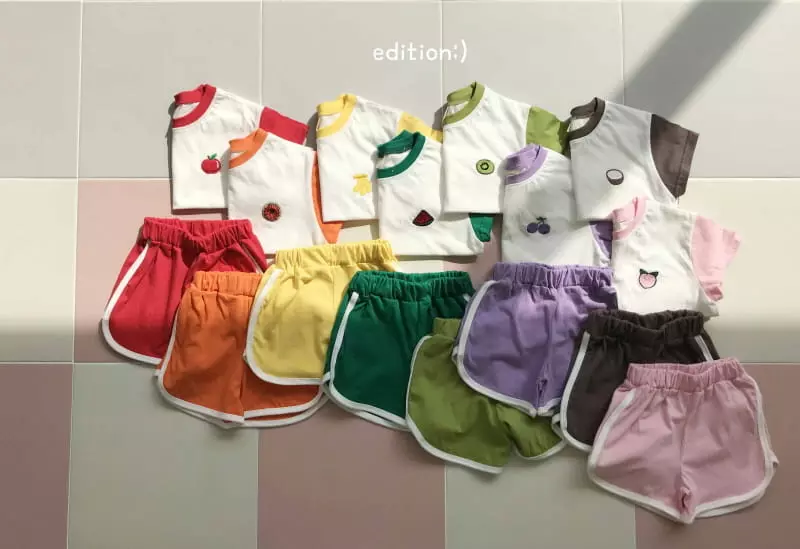 Edition - Korean Children Fashion - #fashionkids - Fruit Summer Top Bottom Set - 2