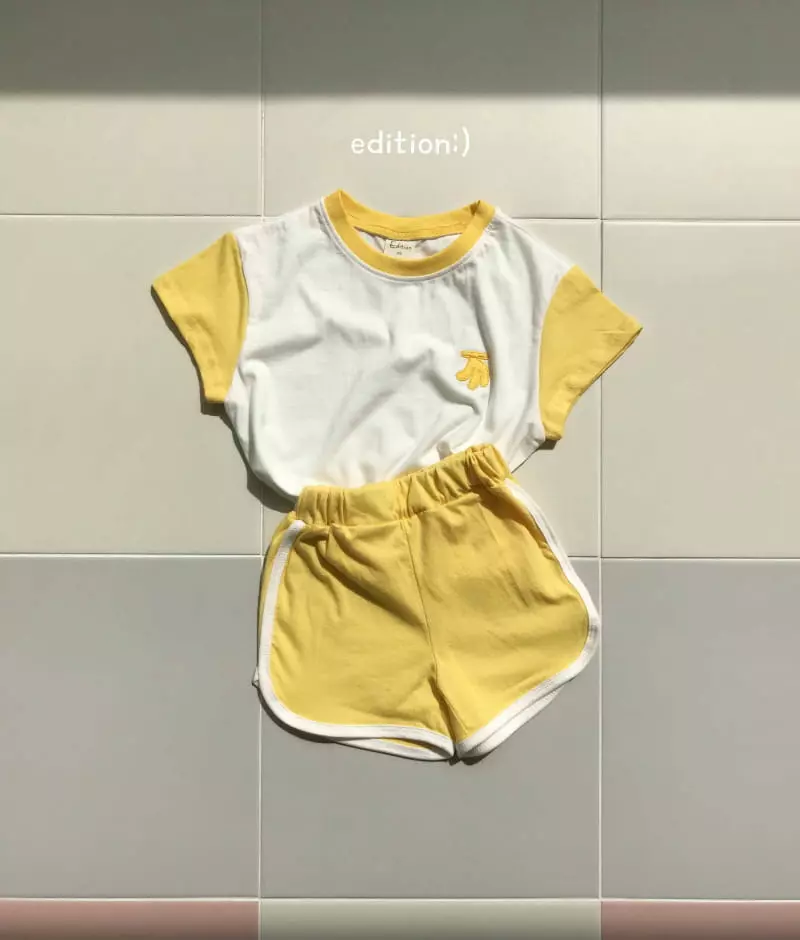 Edition - Korean Children Fashion - #kidsshorts - Fruit Summer Top Bottom Set - 3