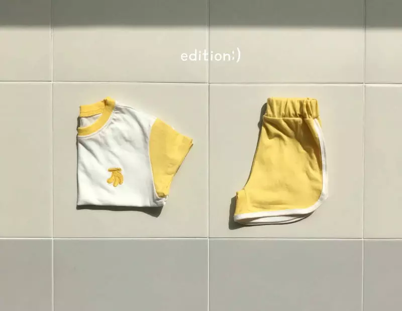 Edition - Korean Children Fashion - #kidsshorts - Fruit Summer Top Bottom Set - 4