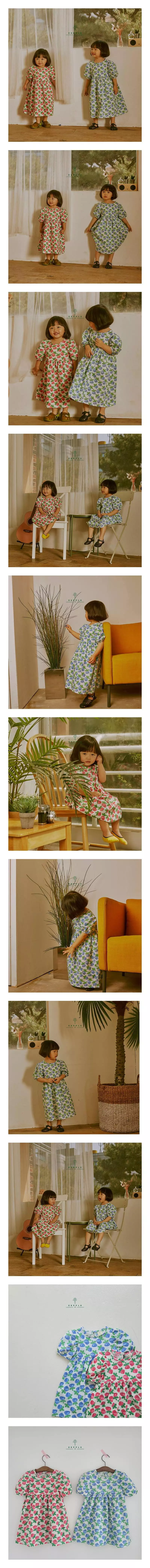 Eepple - Korean Children Fashion - #discoveringself - Rose Puff One-piece