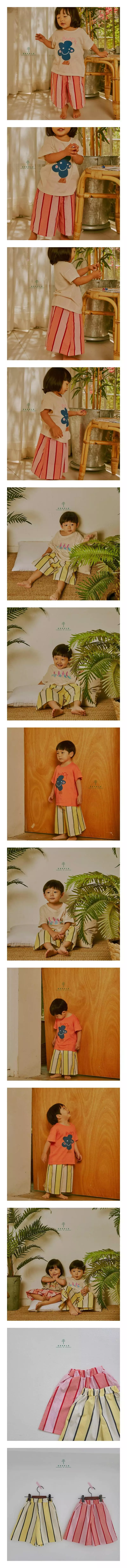 Eepple - Korean Children Fashion - #kidsshorts - Stripes Wide Pants