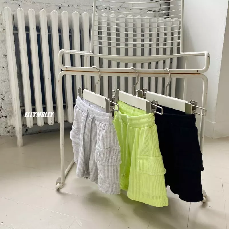 Ellymolly - Korean Children Fashion - #Kfashion4kids - Waffle Shorts - 7