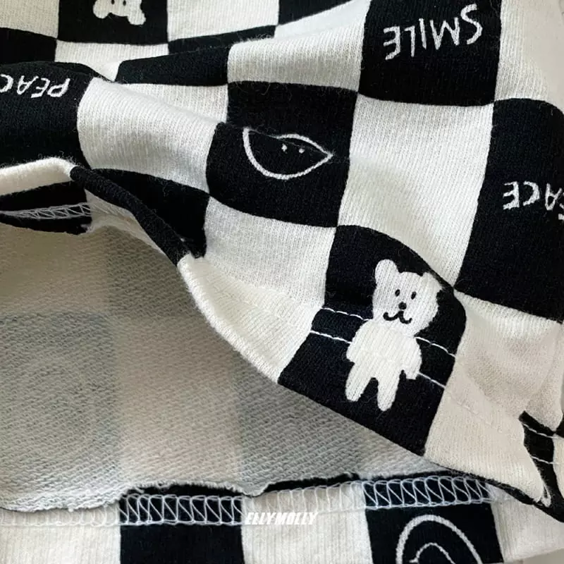 Ellymolly - Korean Children Fashion - #kidzfashiontrend - Square Check Shorts - 4