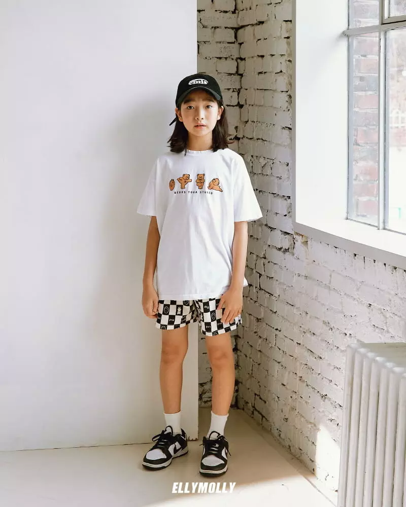 Ellymolly - Korean Children Fashion - #childofig - Square Check Shorts - 10