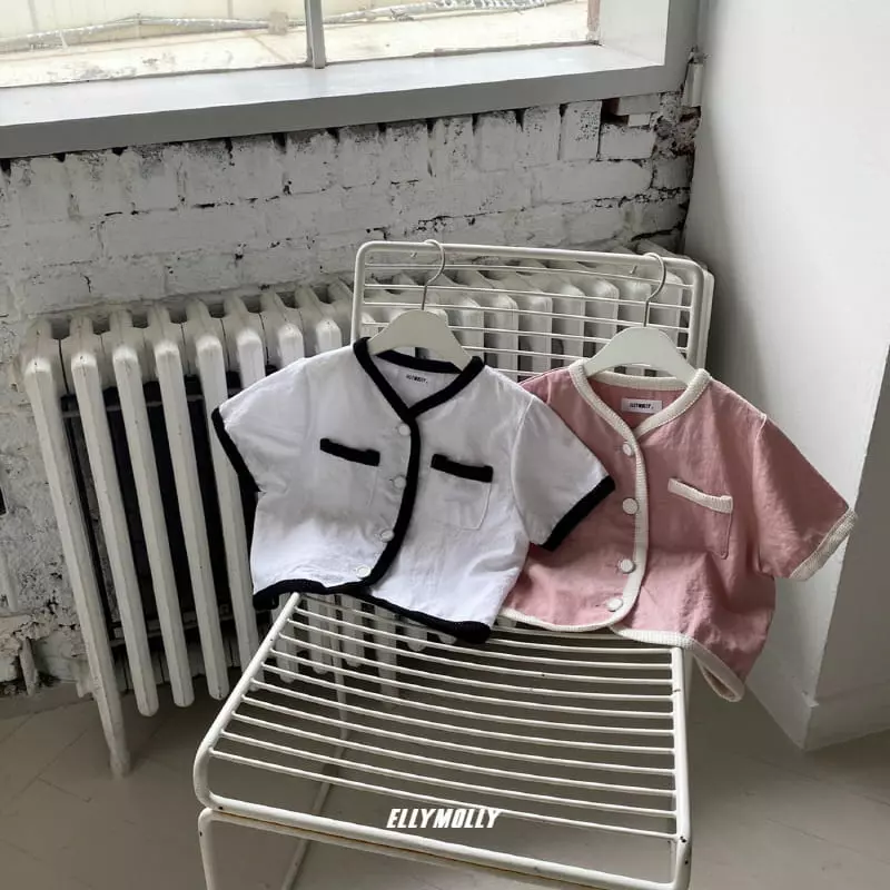 Ellymolly - Korean Children Fashion - #childofig - Linen Short Sleeves Jacket - 6