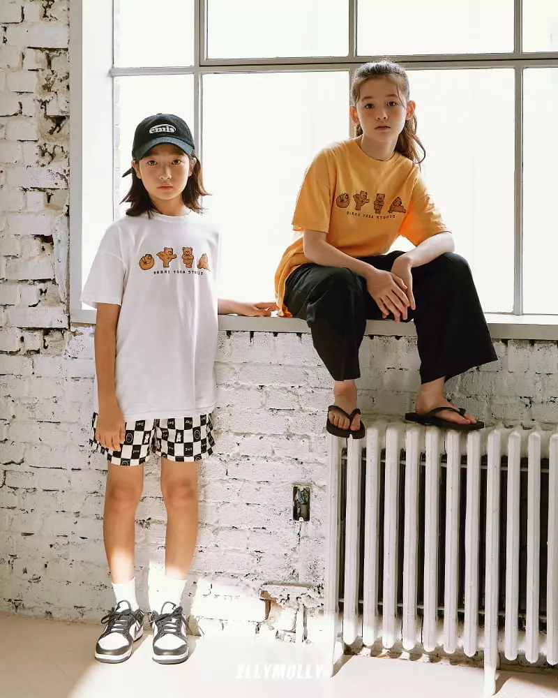Ellymolly - Korean Children Fashion - #designkidswear - Square Check Shorts - 12