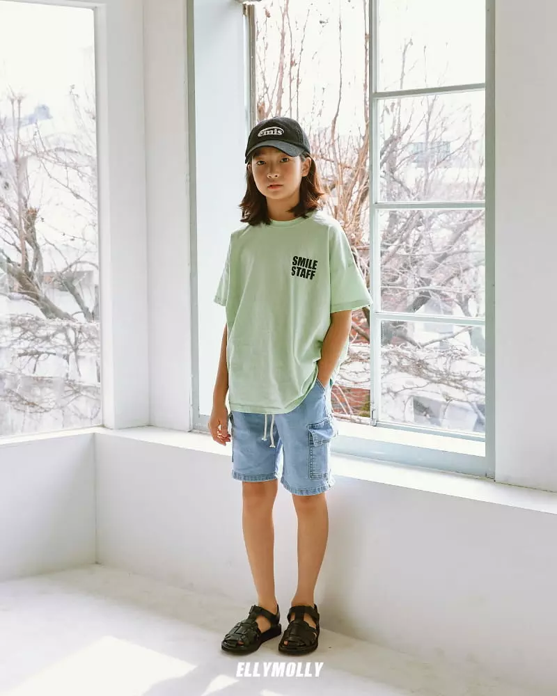 Ellymolly - Korean Children Fashion - #designkidswear - Pocket Denim Shorts - 8
