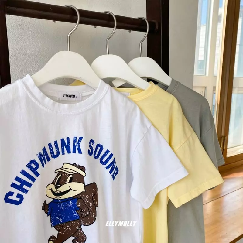 Ellymolly - Korean Children Fashion - #designkidswear - Squirrel Tee - 7