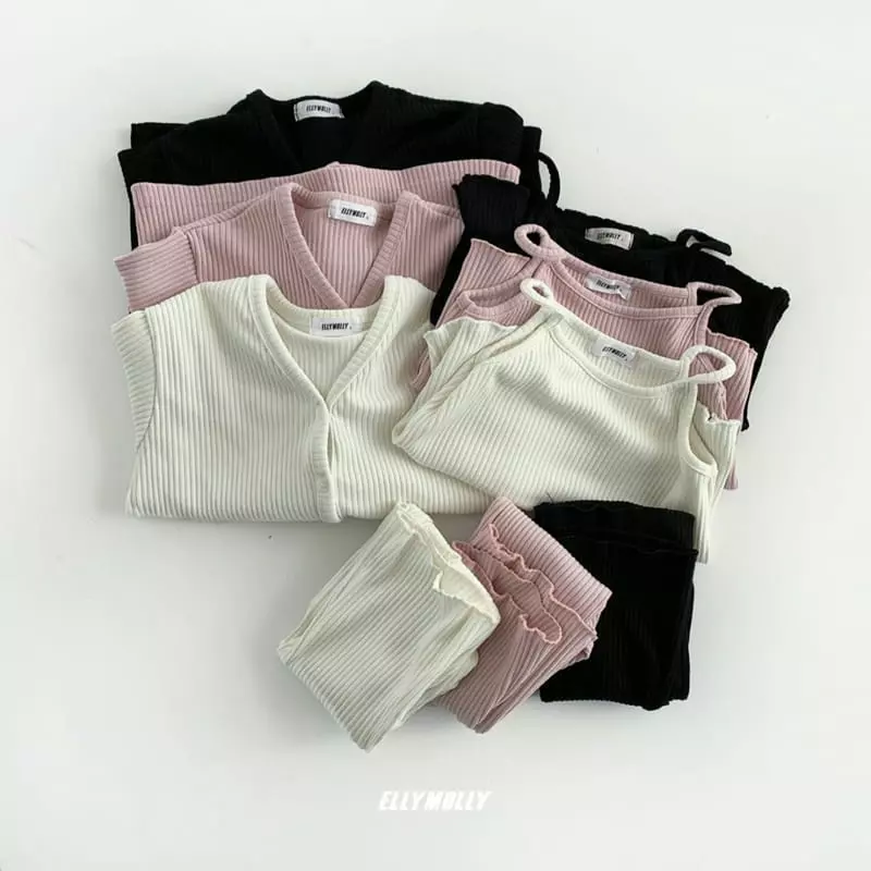 Ellymolly - Korean Children Fashion - #designkidswear - Rib Sleeveless - 2