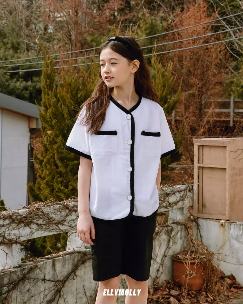 Ellymolly - Korean Children Fashion - #discoveringself - Linen Short Sleeves Jacket - 10