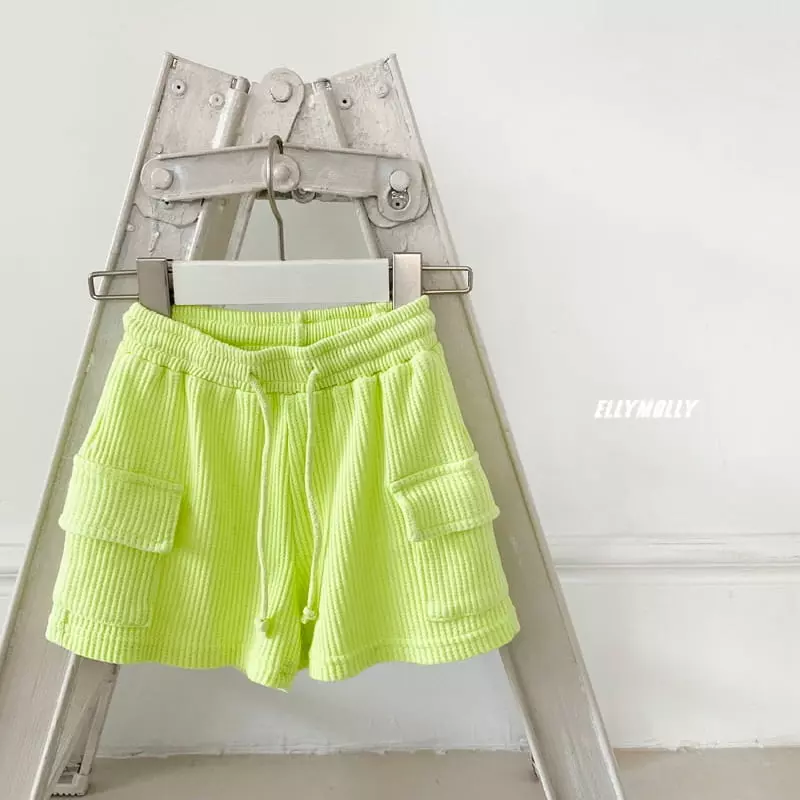 Ellymolly - Korean Children Fashion - #fashionkids - Waffle Shorts - 3