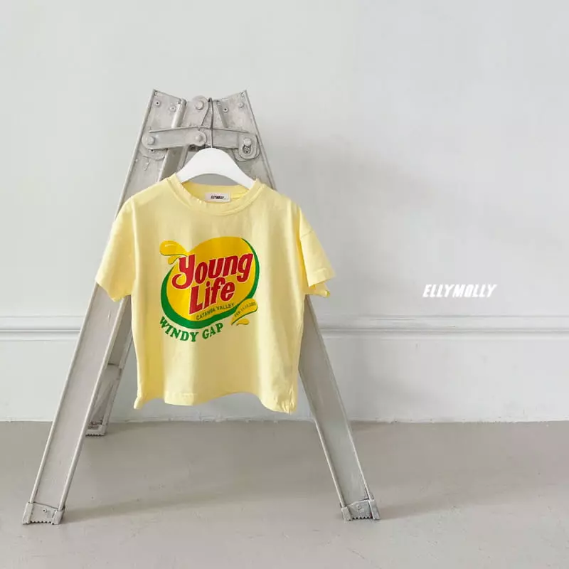 Ellymolly - Korean Children Fashion - #kidsshorts - Life Tee - 2