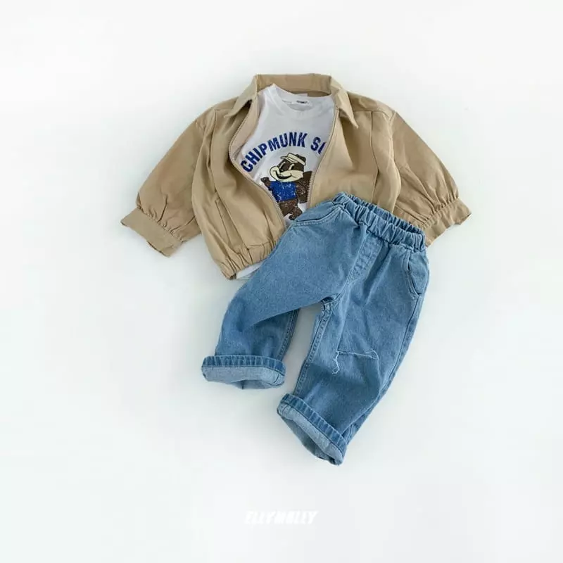 Ellymolly - Korean Children Fashion - #kidsshorts - Squirrel Tee - 10