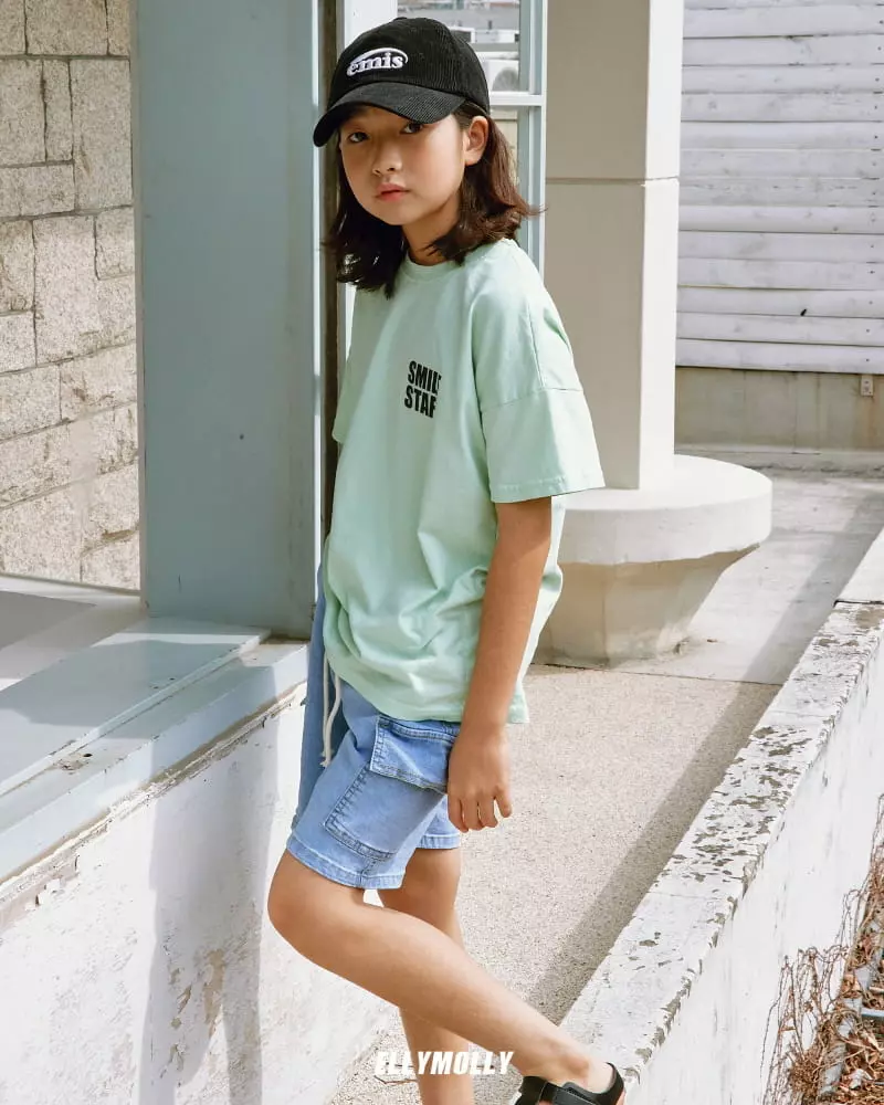 Ellymolly - Korean Children Fashion - #kidsstore - Pocket Denim Shorts - 12