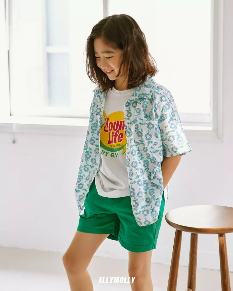 Ellymolly - Korean Children Fashion - #kidzfashiontrend - Flower Shirt - 10