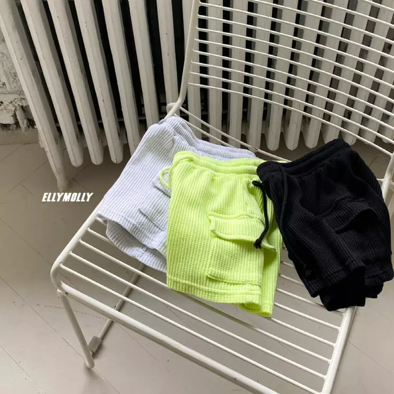 Ellymolly - Korean Children Fashion - #littlefashionista - Waffle Shorts - 8
