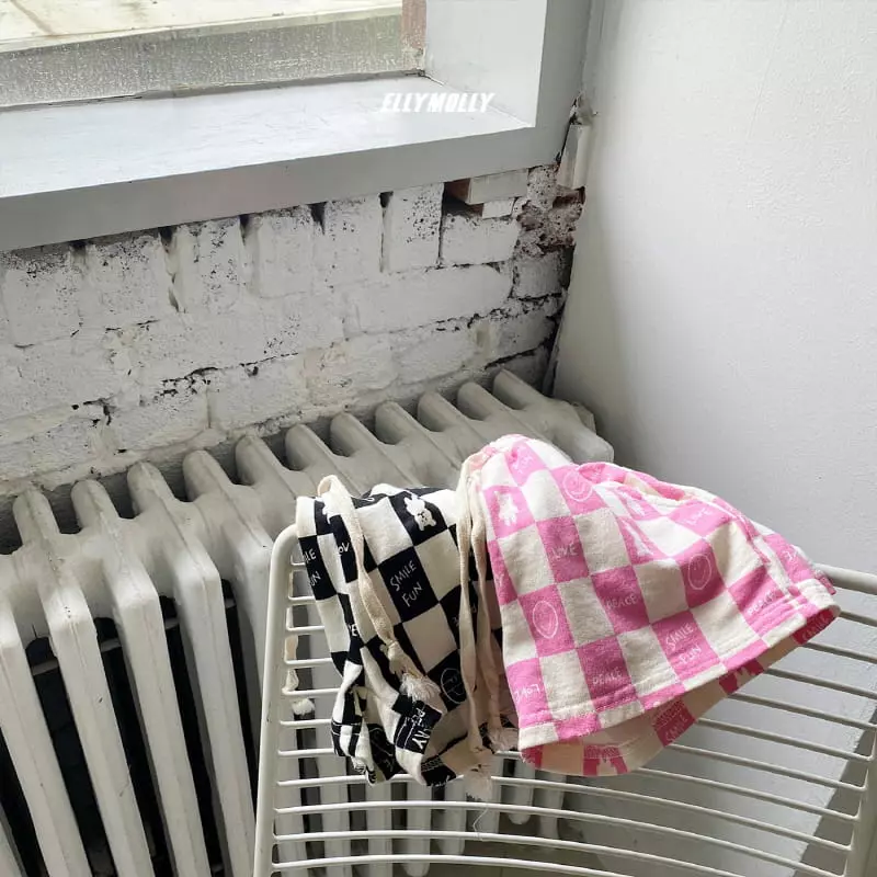 Ellymolly - Korean Children Fashion - #minifashionista - Square Check Shorts - 7