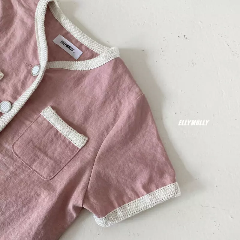 Ellymolly - Korean Children Fashion - #magicofchildhood - Linen Short Sleeves Jacket - 4