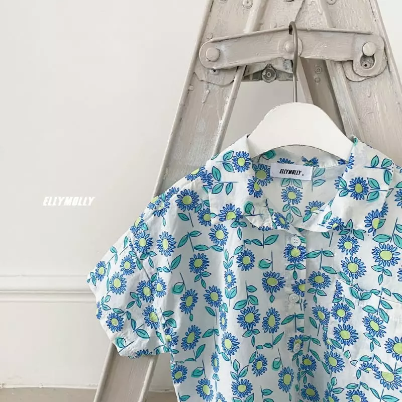 Ellymolly - Korean Children Fashion - #prettylittlegirls - Flower Shirt