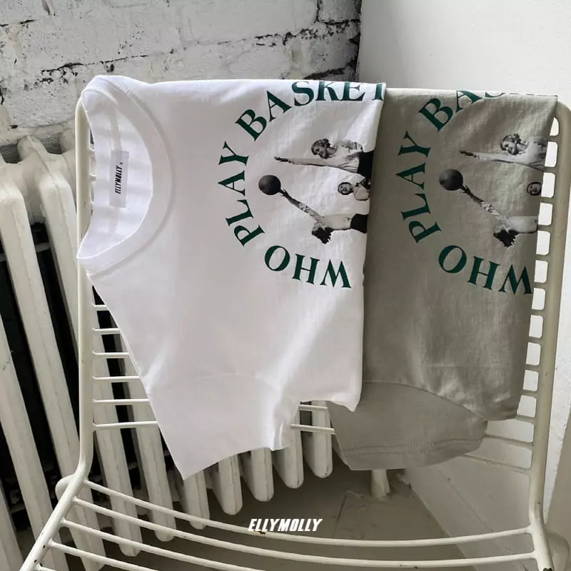 Ellymolly - Korean Children Fashion - #todddlerfashion - Basketball Tee - 7