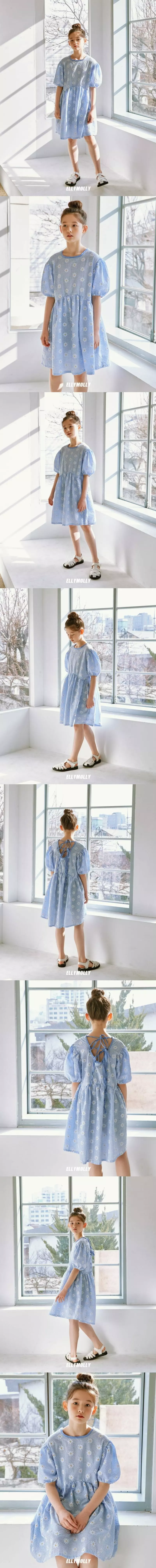 Ellymolly - Korean Children Fashion - #todddlerfashion - Floral One-piece - 2