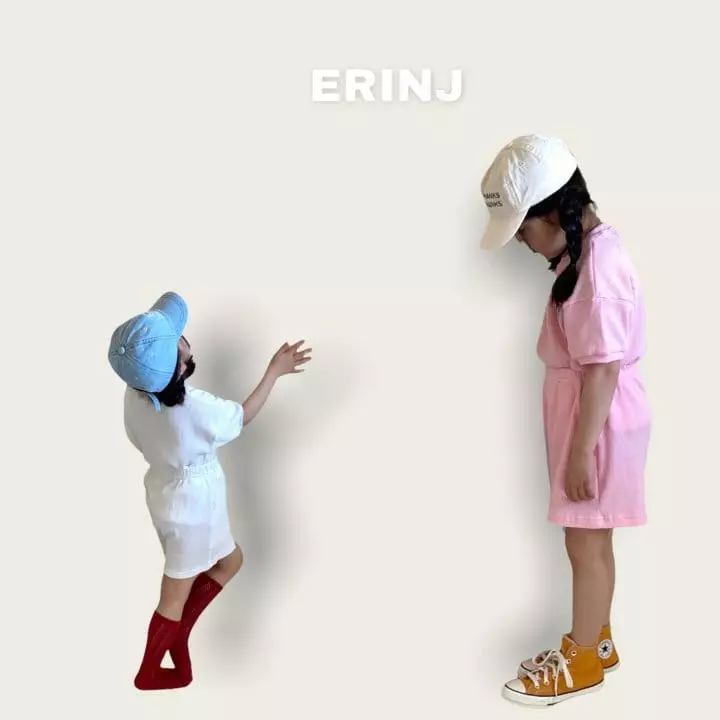 Erin J - Korean Children Fashion - #discoveringself - Waffle Top Bottom Set - 10