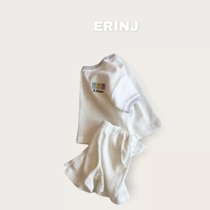 Erin J - Korean Children Fashion - #fashionkids - Waffle Top Bottom Set - 11