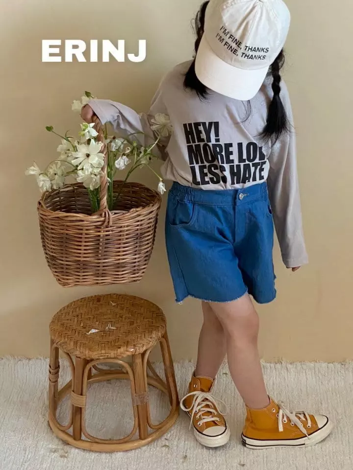 Erin J - Korean Children Fashion - #kidsshorts - Summer Long Sleeve Tee - 10