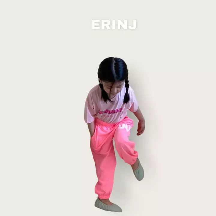 Erin J - Korean Children Fashion - #kidsshorts - Lettering Tee - 2