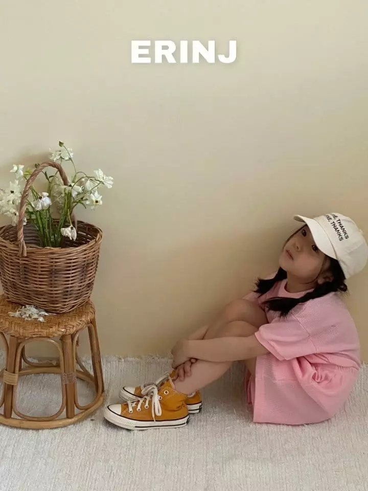 Erin J - Korean Children Fashion - #minifashionista - Waffle Top Bottom Set - 2