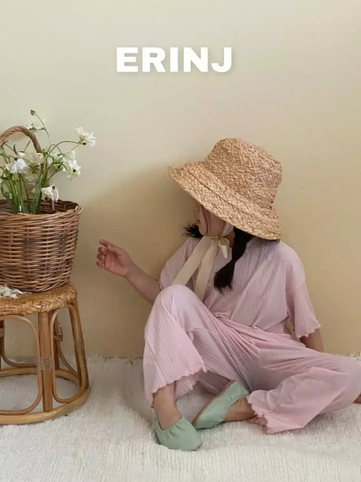 Erin J - Korean Children Fashion - #minifashionista - Charlang Top Bottom Set - 5