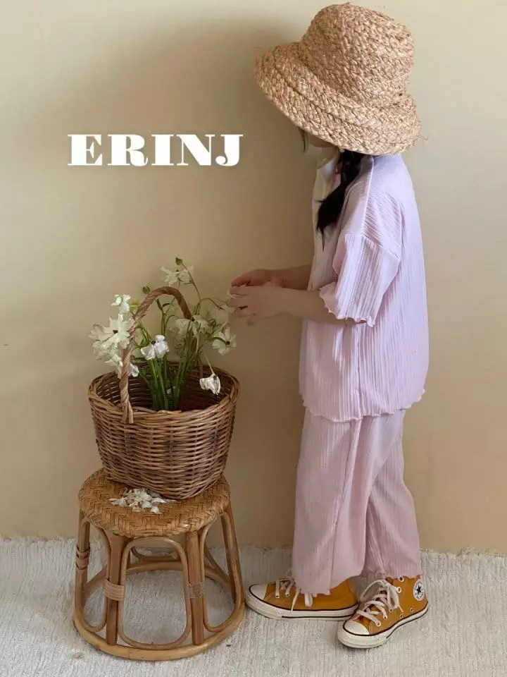 Erin J - Korean Children Fashion - #stylishchildhood - Charlang Top Bottom Set - 9