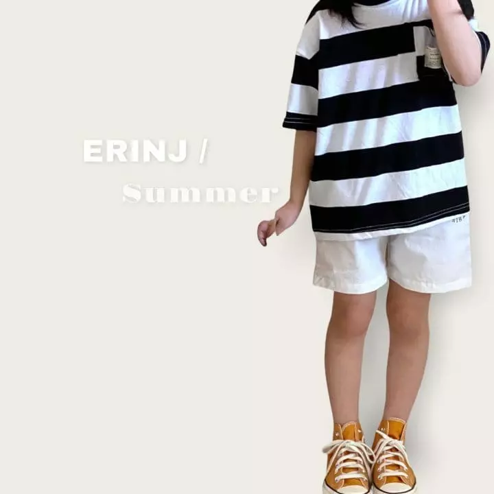 Erin J - Korean Children Fashion - #todddlerfashion - Pocket Stripes Tee - 8