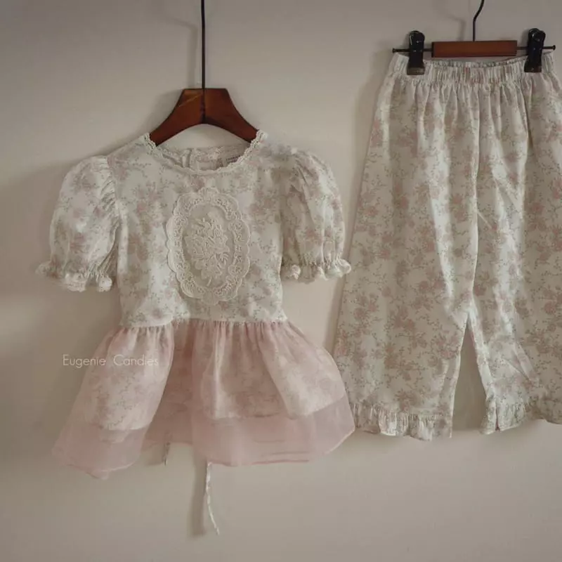 Eugenie Candies - Korean Children Fashion - #childofig - Batsi Top Bottom Set - 7