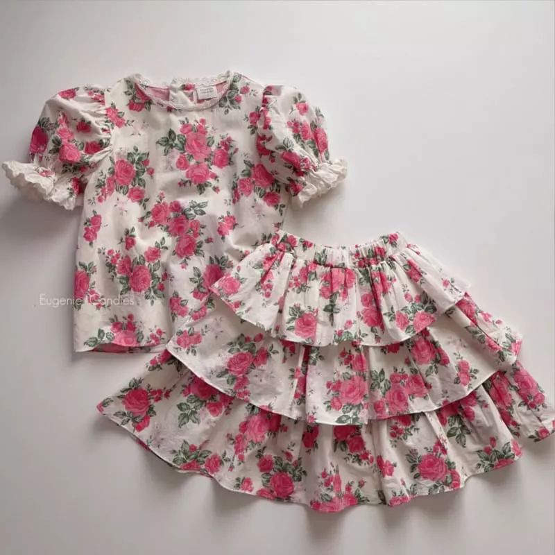 Eugenie Candies - Korean Children Fashion - #childofig - Rosie Cancan Top Bottom Set