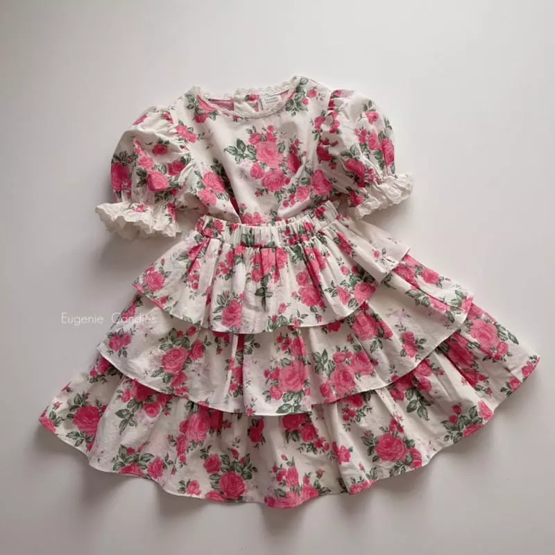 Eugenie Candies - Korean Children Fashion - #childofig - Rosie Cancan Top Bottom Set - 2