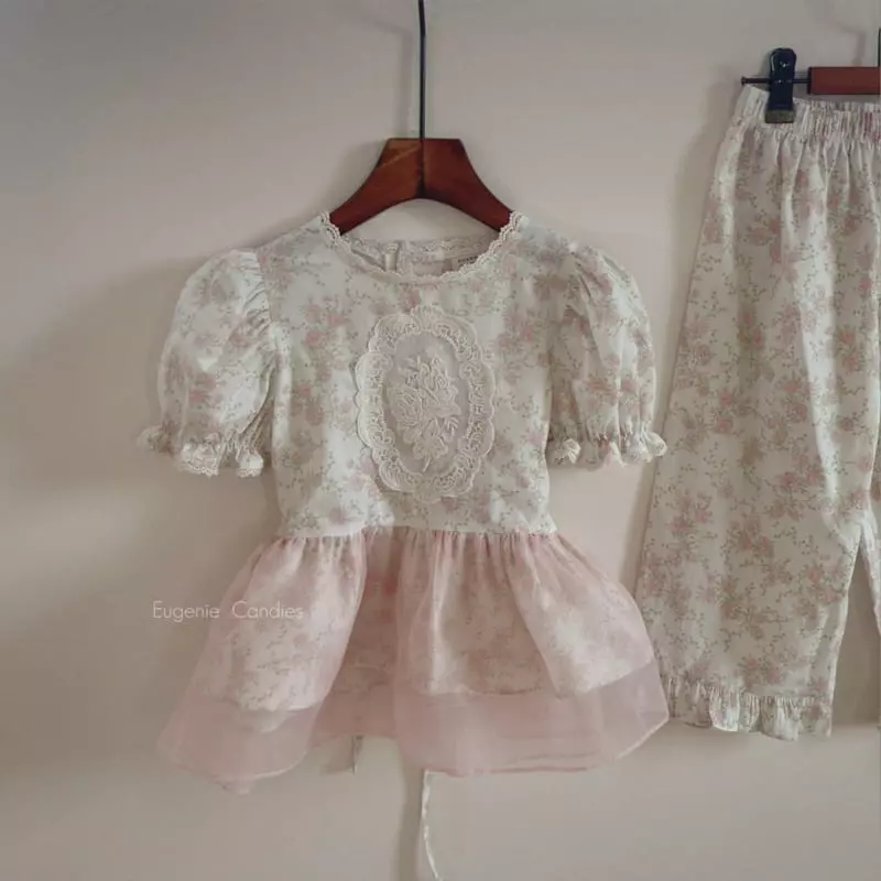 Eugenie Candies - Korean Children Fashion - #designkidswear - Batsi Top Bottom Set - 9