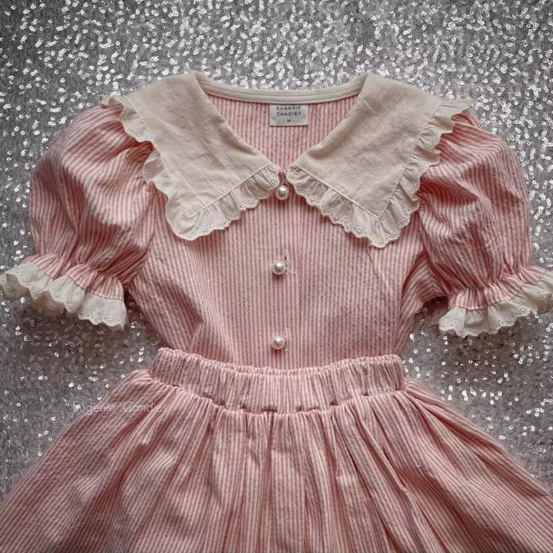 Eugenie Candies - Korean Children Fashion - #fashionkids - Jujue Top Bottom Set - 3