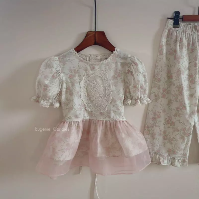 Eugenie Candies - Korean Children Fashion - #stylishchildhood - Batsi Top Bottom Set - 6