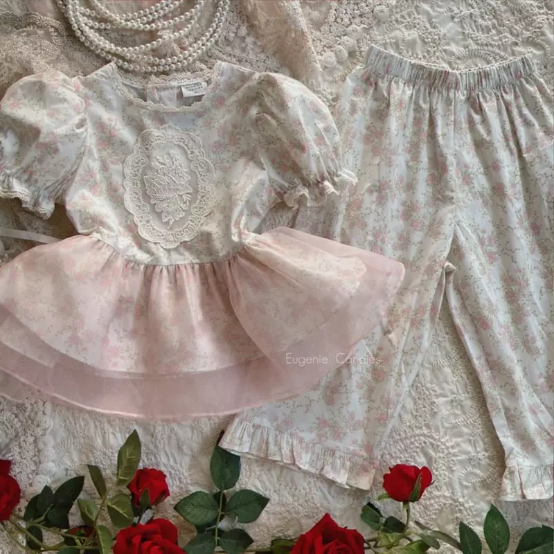 Eugenie Candies - Korean Children Fashion - #toddlerclothing - Batsi Top Bottom Set - 5