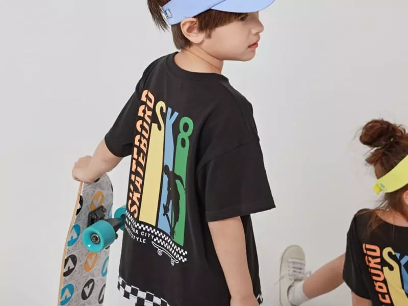 Fashion King - Korean Children Fashion - #stylishchildhood - Checker Board Top Bottom Set - 4